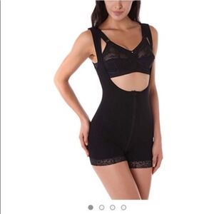 TOPMELON Black Lace Romper Shapewear